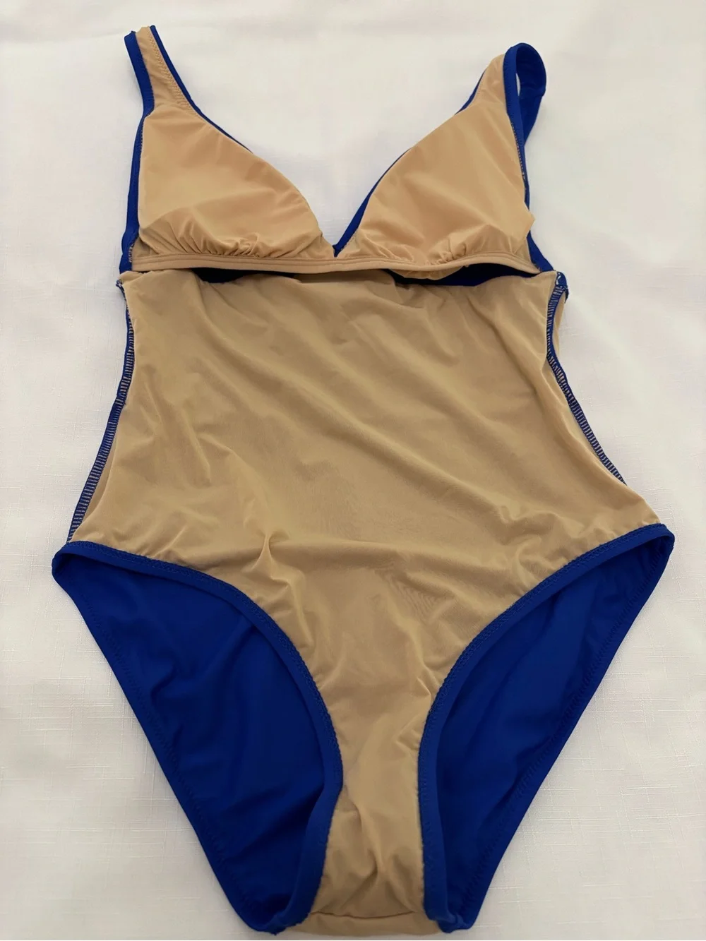 J. Crew Regal Blue Knot-Front  One-Piece Swimsuit Women Size 4